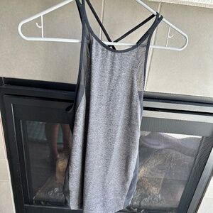 Lululemon Run Off-Route Tank Size 4, *Heathered Black/Black